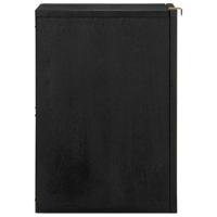 Badkamerwandkast 38x33x48 cm bewerkt hout zwart - thumbnail