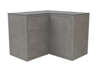 Passion Grills | Buitenkeuken Module Kerafina | Kast Hoog Hoek 1-deurs + 3 Lades - thumbnail