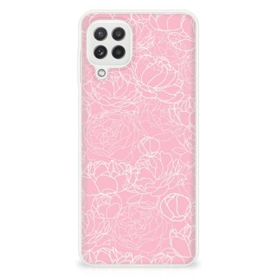 Samsung Galaxy A22 4G | M22 | TPU Case | White Flowers
