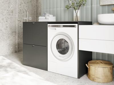 Wasmachinekast DORLOTE 1 machine 2 deuren antraciet