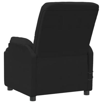 Sta-op-massagestoel kunstsuède zwart