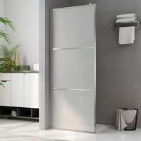 VidaXL Inloopdouchewand mat 80x195 cm esg-glas - thumbnail