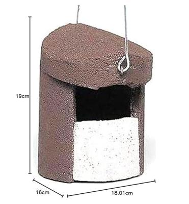 Schwegler 00152/8 Halve grot voor beekstelzen of huistrobosjes 1 stuk(s)