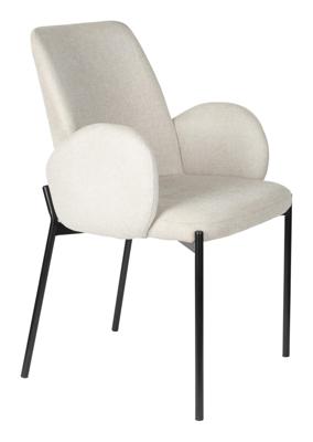 ZILT Eetkamerstoel 'Jermain' kleur Taupe