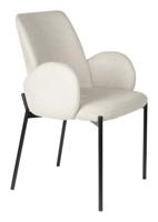 ZILT Eetkamerstoel 'Jermain' kleur Taupe - thumbnail