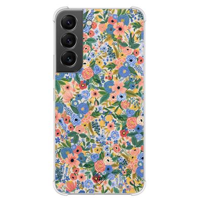 Samsung Galaxy S22 shockproof hoesje - Blue gardens Samsung Galaxy S22 shockproof hoesje - Blue gardens