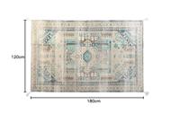 Tapijt DKD Home Decor Verouderde afwerking Blauw Katoen Arabisch (120 x 180 x 1 cm) - thumbnail