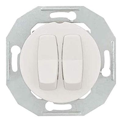 ELSO serieschakelaar WDE011016 met centrale plaat wit Renova Wit 1 stuk(s)