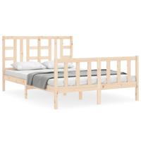 Bedframe zonder matras massief grenenhout 160x200 cm - thumbnail