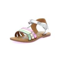 Leren kindersandalen Diamanto KICKERS® zilver - thumbnail