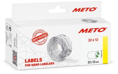 METO Prijslabels 9506154 Weer verwijderbaar Breedte etiket: 22 mm Hoogte etiket: 12 mm Wit 1 stuk(s)