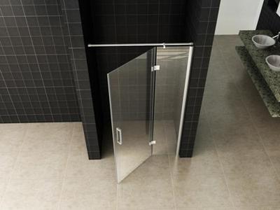 Wiesbaden Vaz nisdeur met vast deel 1200 x 2000 x 8 mm nano helder glas/chroom 20.3924