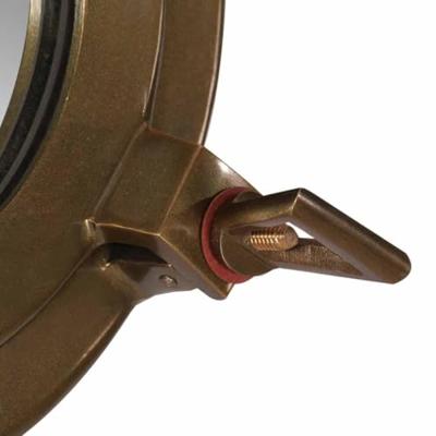 VidaXL Wandspiegel patrijspoort ø30 cm aluminium en glas VidaXL Wandspiegel patrijspoort ø30 cm aluminium en glas