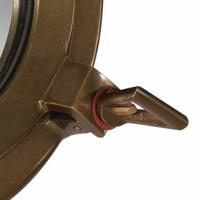 VidaXL Wandspiegel patrijspoort ø30 cm aluminium en glas - thumbnail