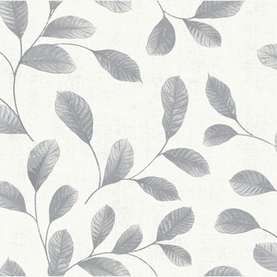 Dutch Wallcoverings Behang Design Leaves White-Grey 12021