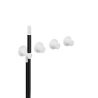 Hotbath Cobber afbouwdeel inbouw badendouche thermostaat met 2 stopkranen zonder uitloop mat wit CB7071EXTWH - thumbnail