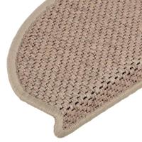 Trapmatten zelfklevend Sisal-Look 30 st 65x21x4 cm zand - thumbnail