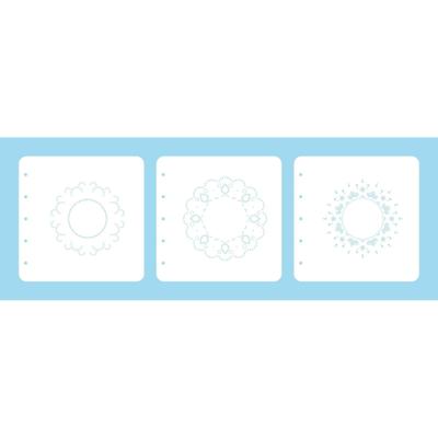 Nellie's Choice • layered combi stencil set dots 3stuks