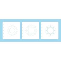 Nellie's Choice • layered combi stencil set dots 3stuks - thumbnail