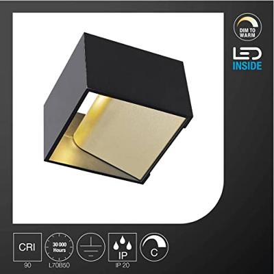 SLV 1000638 LED-wandlamp 12 W Messing - thumbnail