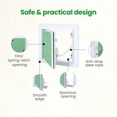 VidaXL Toegangs paneel groen en zilver 30 x 45 cm
