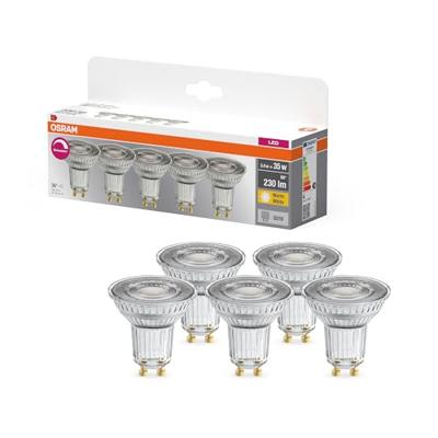 OSRAM HOMELIGHTING 4099854352355 LED-reflectorlamp-lamp Energielabel G (A - G) GU10 3.4 W Warmwit 5 stuk(s) OSRAM HOMELIGHTING 4099854352355 LED-reflectorlamp-lamp Energielabel G (A - G) GU10 3.4 W Warmwit 5 stuk(s)