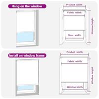 Rolgordijn verduisterend 165x130 cm stofbreedte 161,6 cm beige - thumbnail