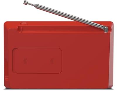 TechniSat DIGITRADIO 2 Radio DAB+, VHF (FM) DAB+, FM, Bluetooth Wekfunctie Rood-zilver