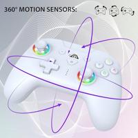 Draadloze controller - SUBSONIC - Switch 2 / Switch - Programmeerbare LED's - Trillingen - Gyroscoop - Wit - thumbnail