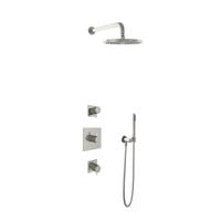 Hotbath Get Together IBS2GN inbouwdouche met 25cm hoofddouche geborsteld nikkel - thumbnail