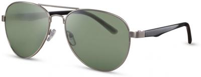 CWI zonnebril unisex piloot zilver/groen (CWI2100)