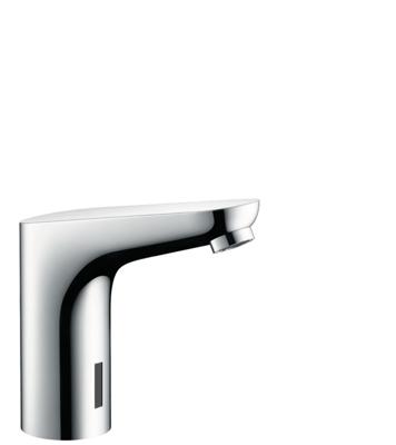 Hansgrohe Focus elektronische wastafelmengkraan zonder temperatuurgreep voor 230V netstroom, chroom