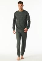 Schiesser Schiesser Heren Pyjama Long darkgreen 183173 48/S - thumbnail