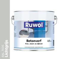 Ruwol Betonverf Lichtgrijs (RAL 7035) 2,5 liter - thumbnail
