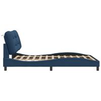 Bedframe zonder matras stof blauw 160x200 cm - thumbnail