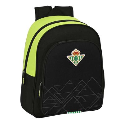 Schoolrugzak Real Betis Balompié Zwart Limoen 28 x 34 x 10 cm