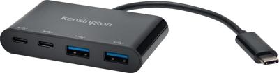 Kensington CH1000 USB-C 4-Port Hub K39124EU USB-hub 4 poorten USB-A, USB-C USB 3.0 5 GBit/s Met USB-C stekker Zwart