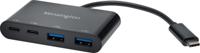 Kensington CH1000 USB-C 4-Port Hub USB 3.0-hub 2 + 2 poorten Zwart - thumbnail