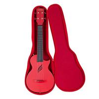 Cascha HH 2280 carbon fiber concert ukelele set rood - thumbnail