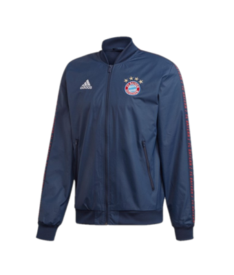 Bayern Munchen Anthem Jas Senior 2018-2019 - Maat S - Kleur: Blauw | Soccerfanshop