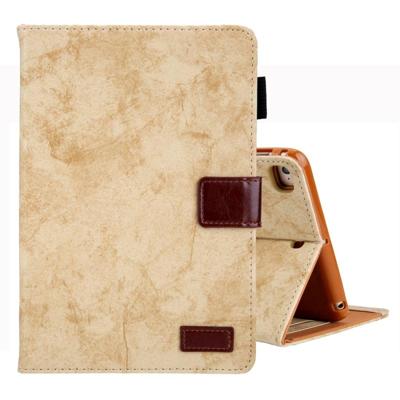 Voor iPad Mini 1/2/3/4 Business stijl horizontale Flip lederen draagtas met houder & kaartsleuf & fotolijstjes & slaap/Wake-up functie (geel)