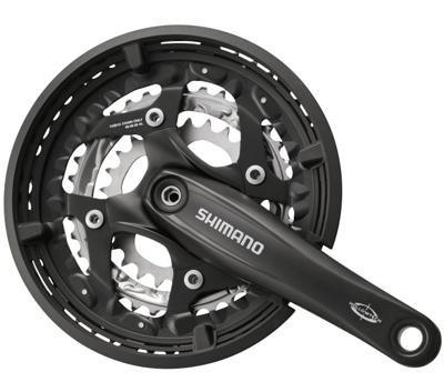 Shimano Crankstel 3 x 10 speed trekking fc-t521 met 175mm crankarm 48-36-26t octalink - zwart