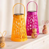 Solar Lantaarn plastic Ø11,5xH18cm - thumbnail