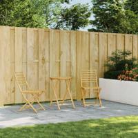 3-delige Bistroset bamboe - thumbnail