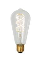 Lucide ST64 - Filament lamp - Ø 6,4 cm - LED Dimb. - E27 - 1x4,9W 2700K - Transparant - thumbnail