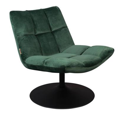 Dutchbone Fauteuil 'Bar' Velvet, kleur Donkergroen