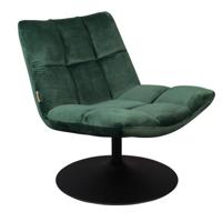 Dutchbone Fauteuil 'Bar' Velvet, kleur Donkergroen - thumbnail