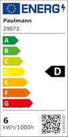 Paulmann 29073 LED-lamp Energielabel D (A - G) E14 Kogel 5.9 W Warmwit (Ø x h) 45 mm x 80 mm 1 stuk(s) - thumbnail