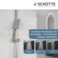 Schutte TRENTO Regendouche set met thermostatische kraan | Chroom - 60140 - thumbnail