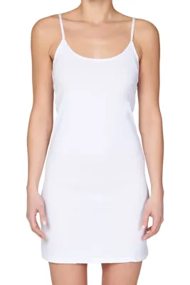 Gaubert Onderjurk - Spaghetti bandjes - Gladde onderjurk in zwart, huidskleur en wit